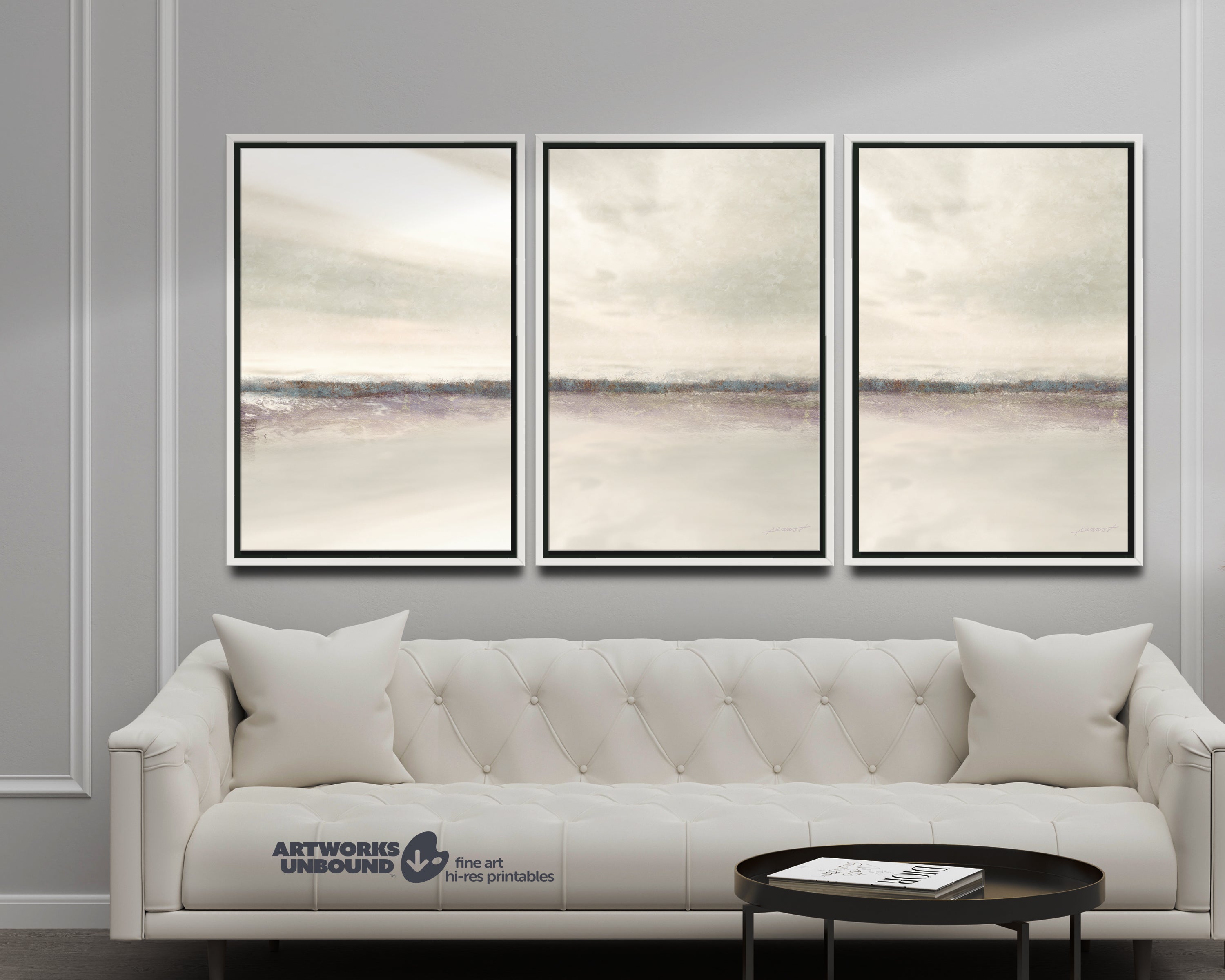 Horizon Nº 6 - Printable Art Set of 3.