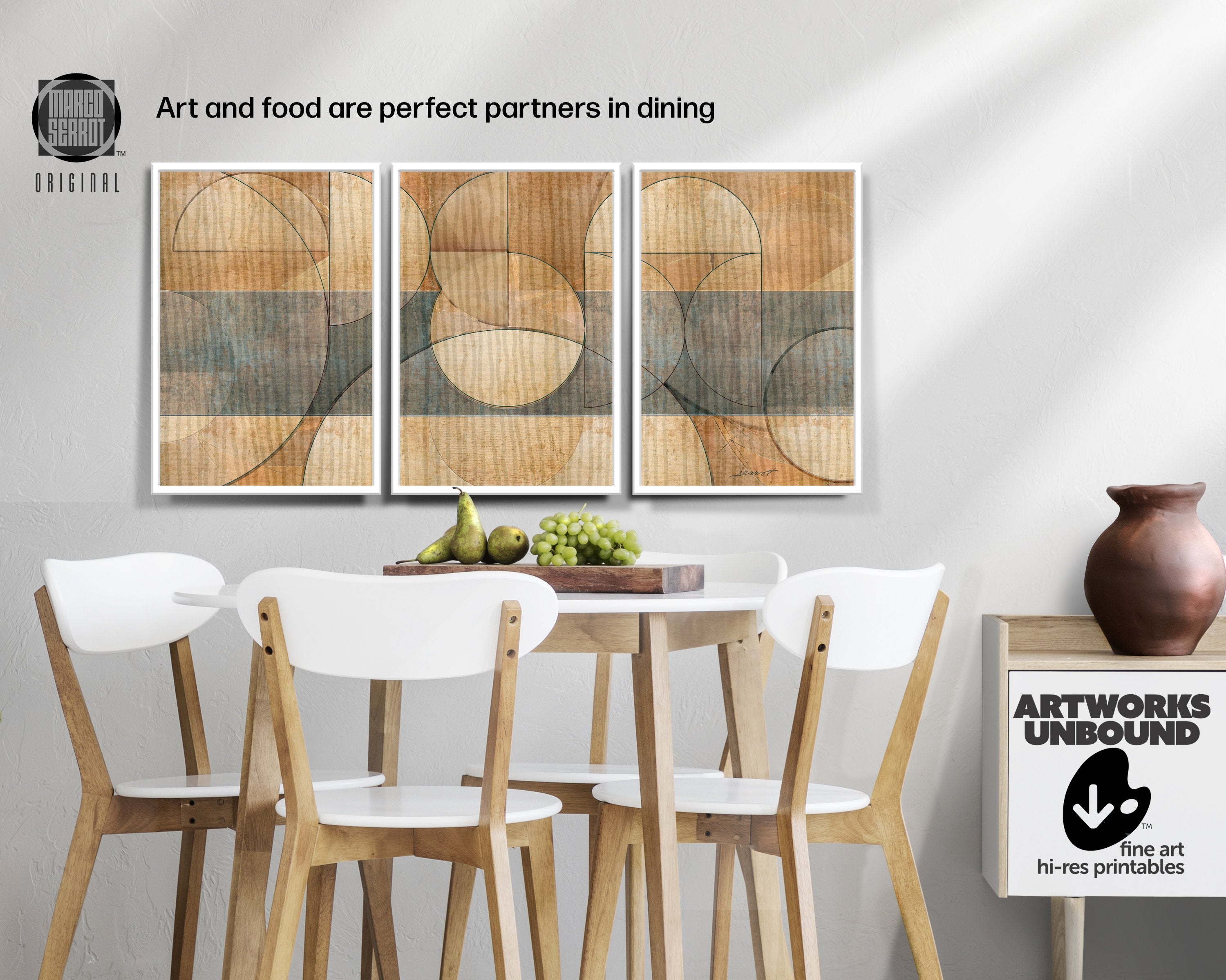 BoHo Decor Nº30 - Art Set Triptych.