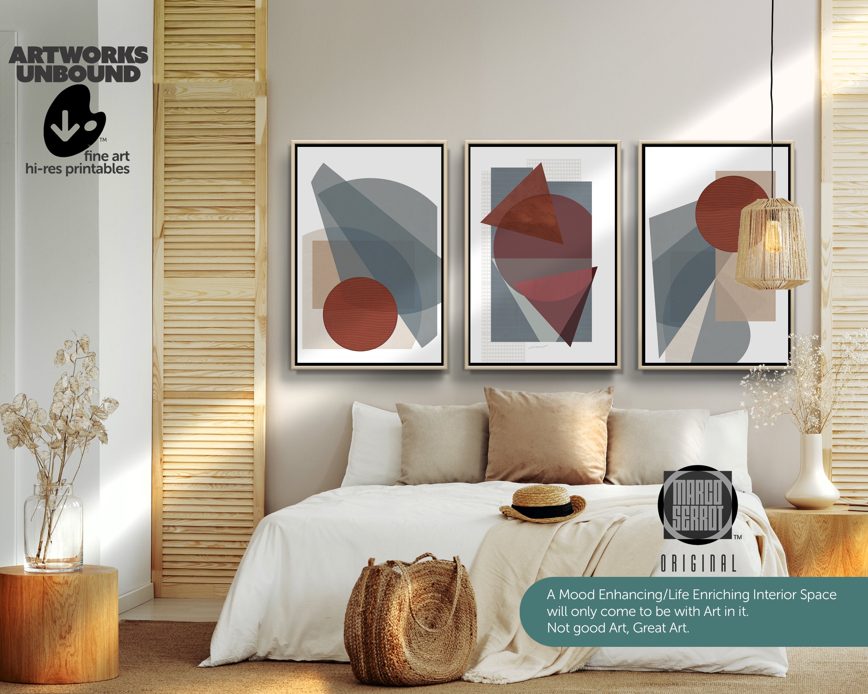 BoHo Decor Nº58 - Art Set of 3.