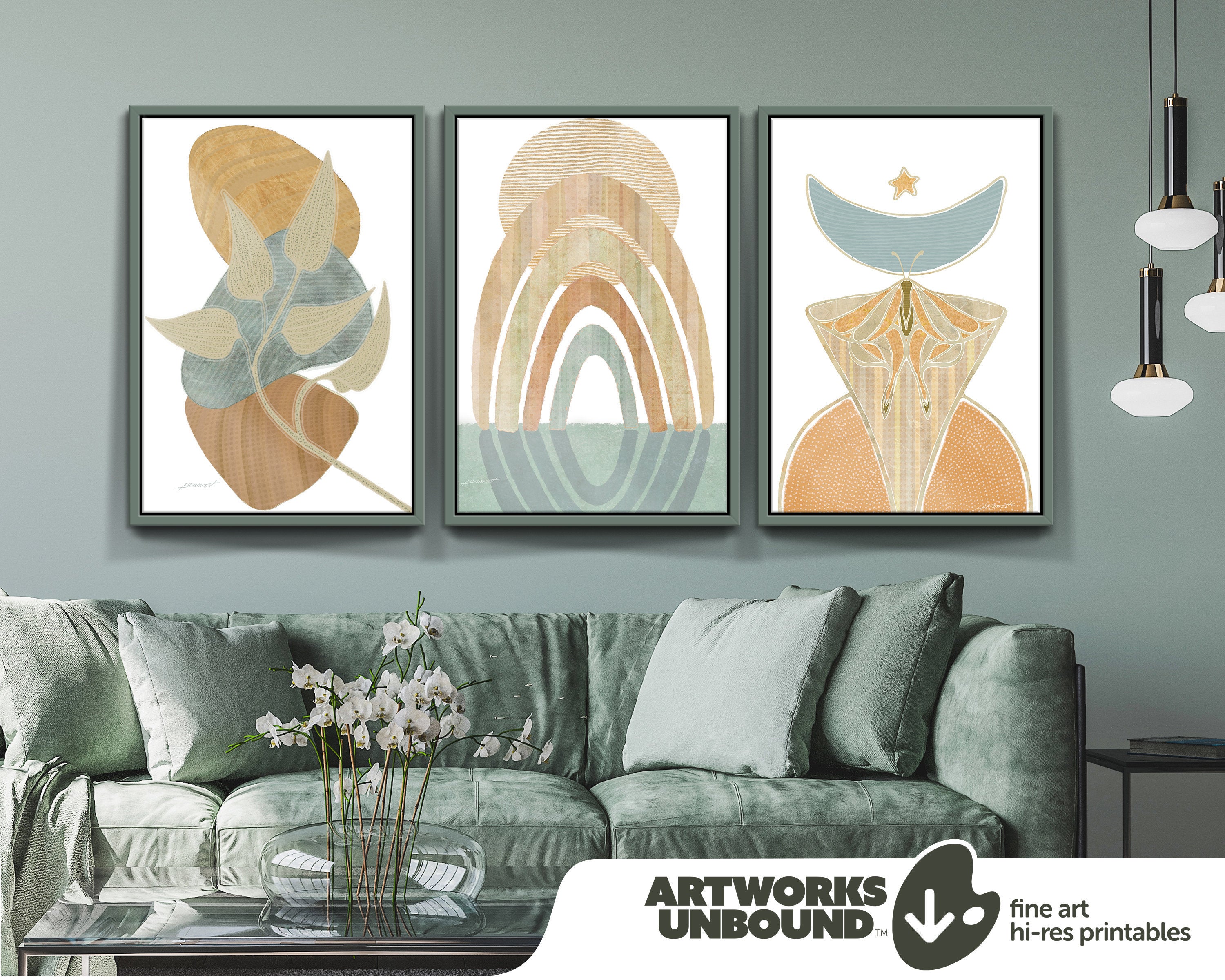 BoHo Decor Nº54 - Art Set of 3.