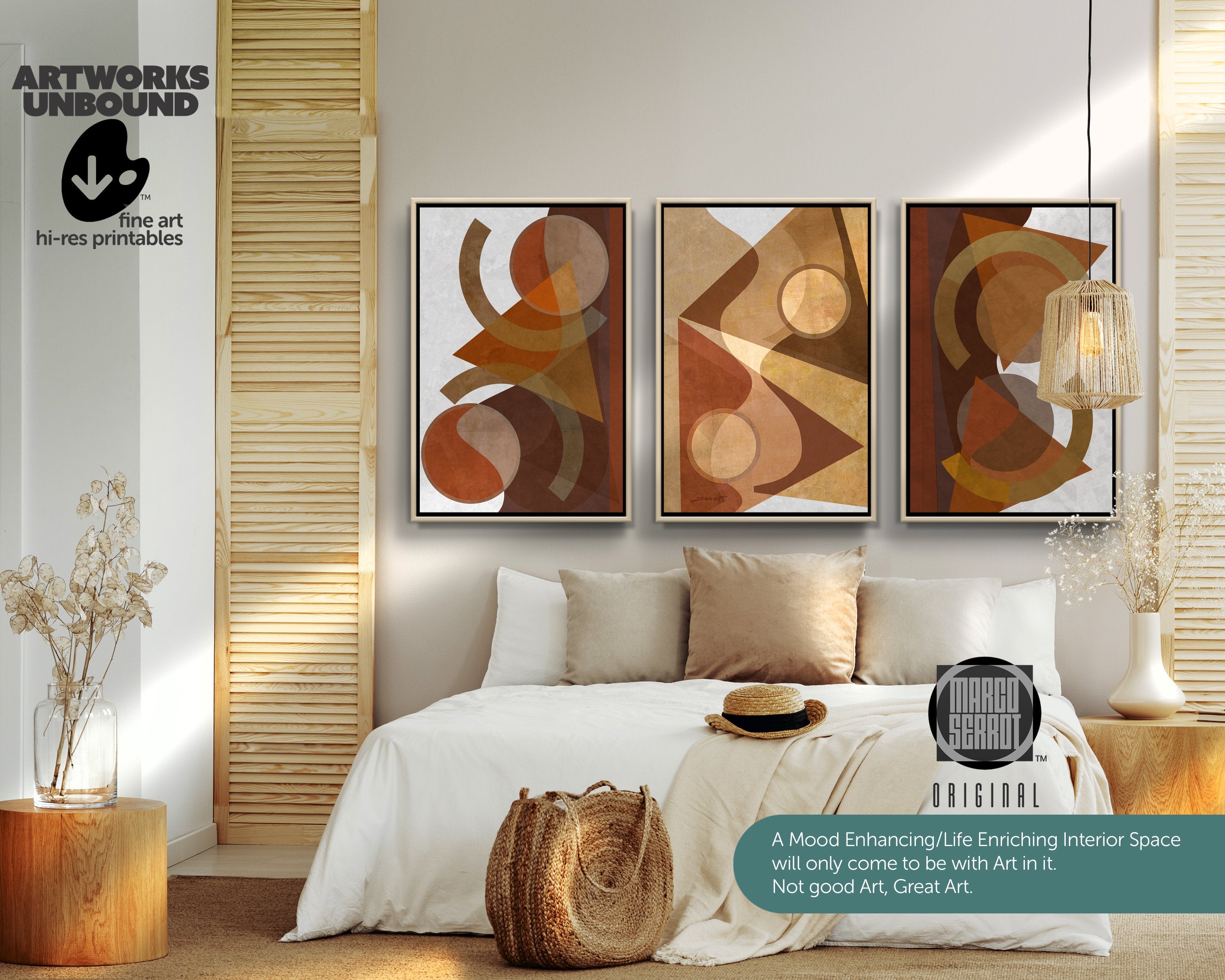 BoHo Decor Nº61 - Art Set of 3.