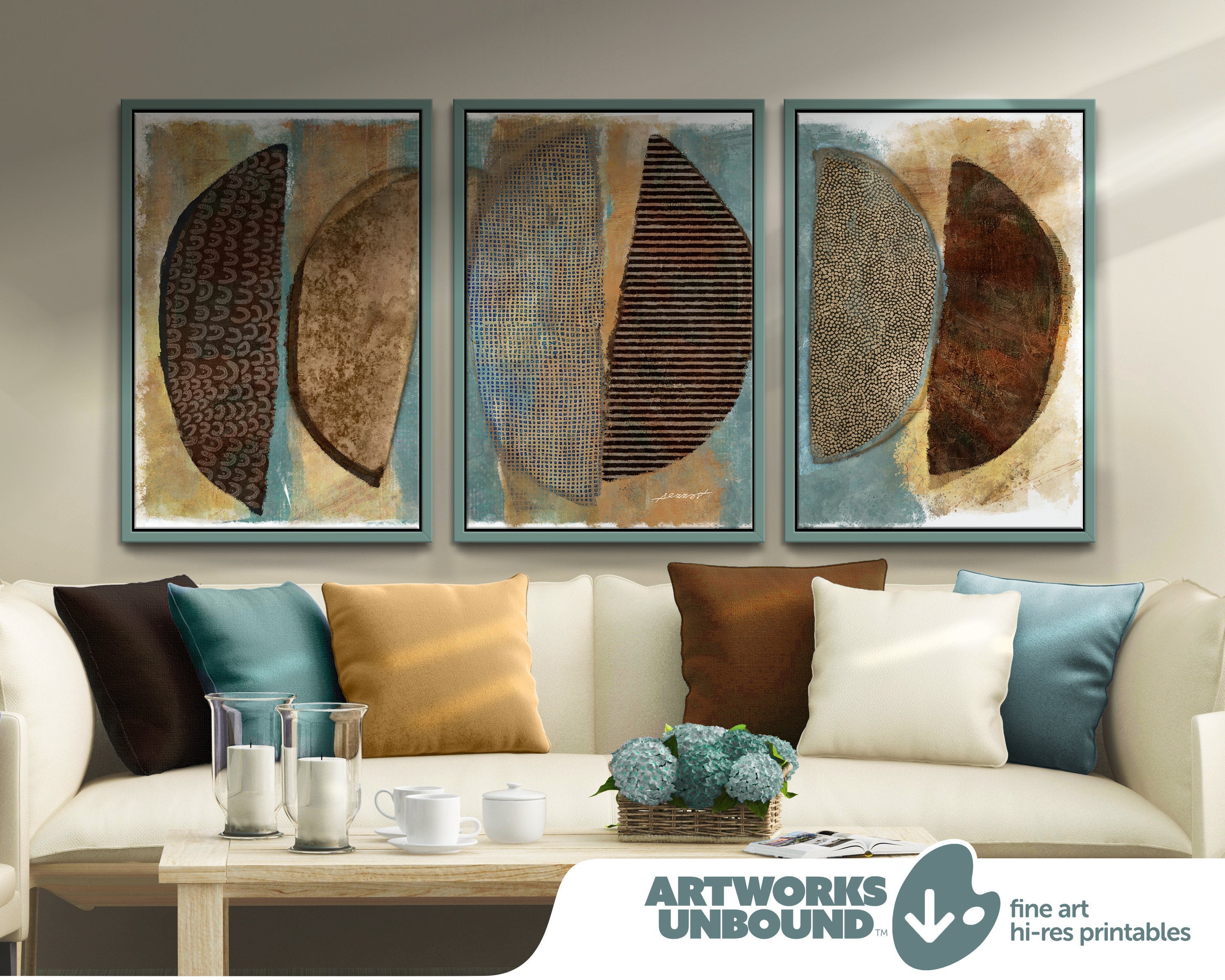 BoHo Decor Nº62 - Art Set of 3.