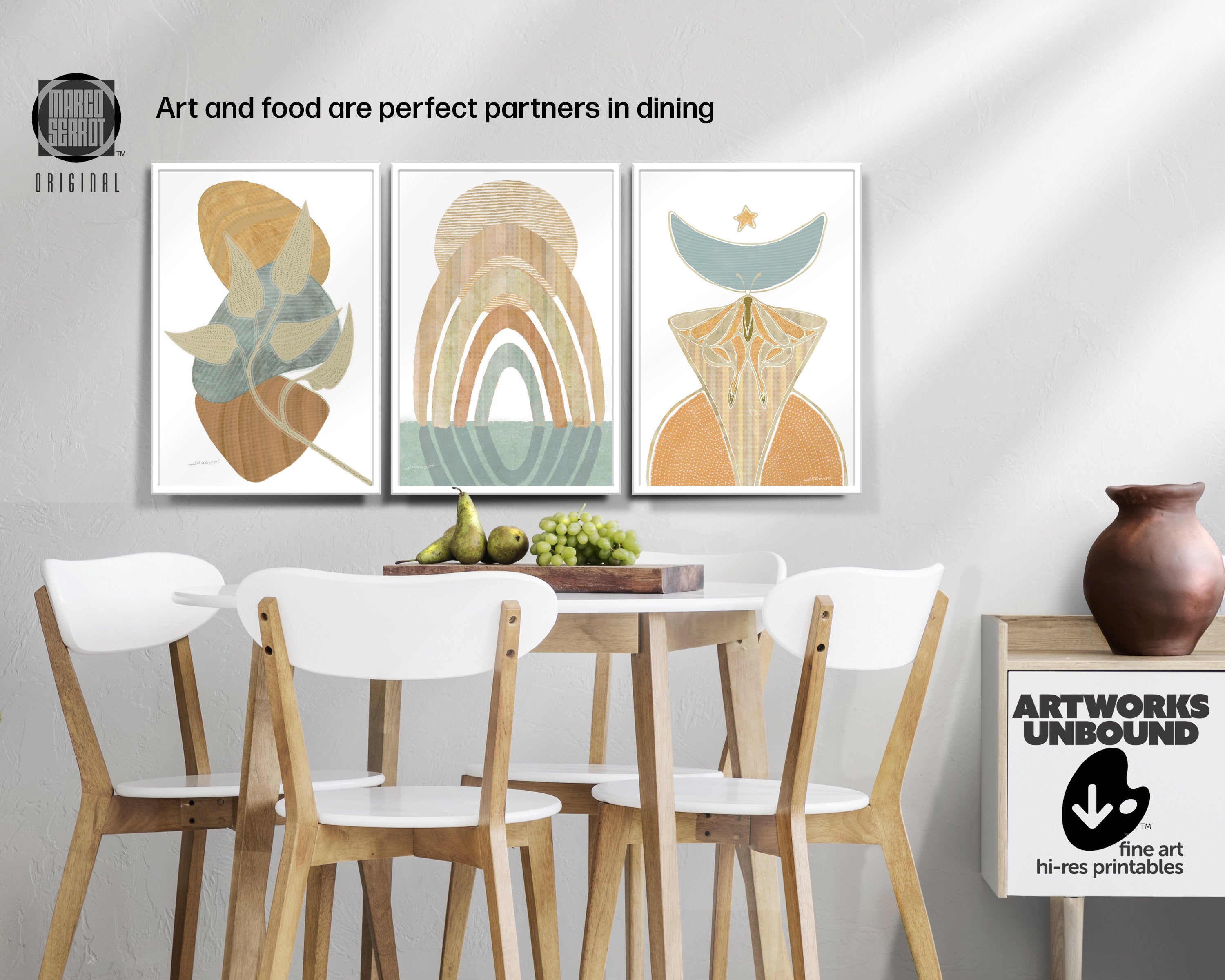 BoHo Decor Nº54 - Art Set of 3.