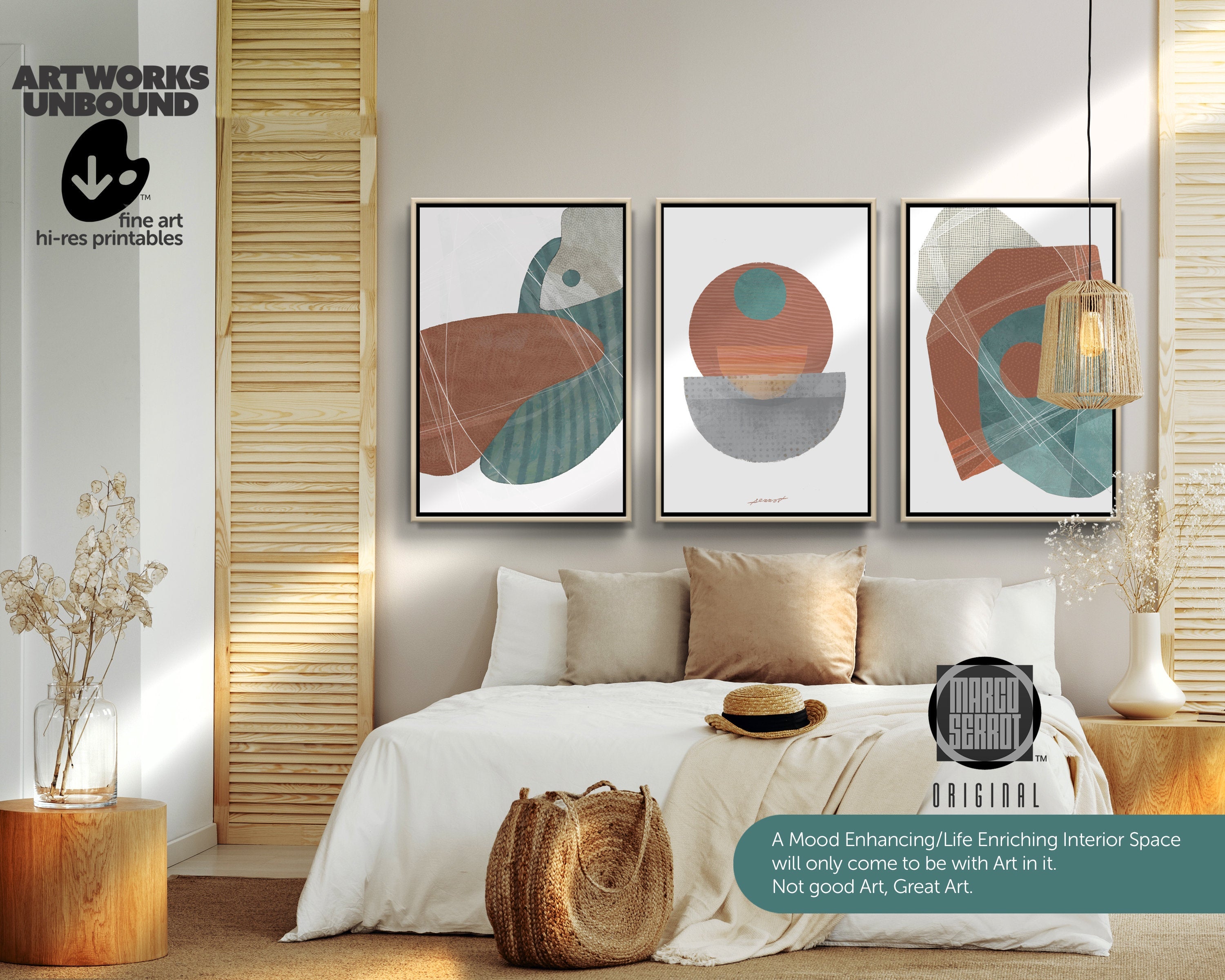 BoHo Decor Nº56 - Art Set of 3.