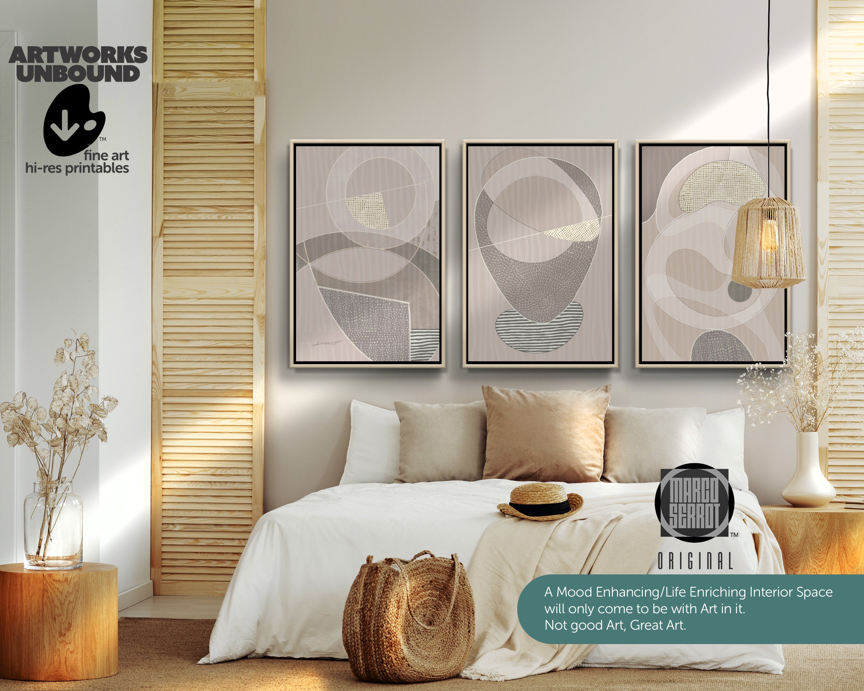 BoHo Decor Nº57 - Art Set of 3.