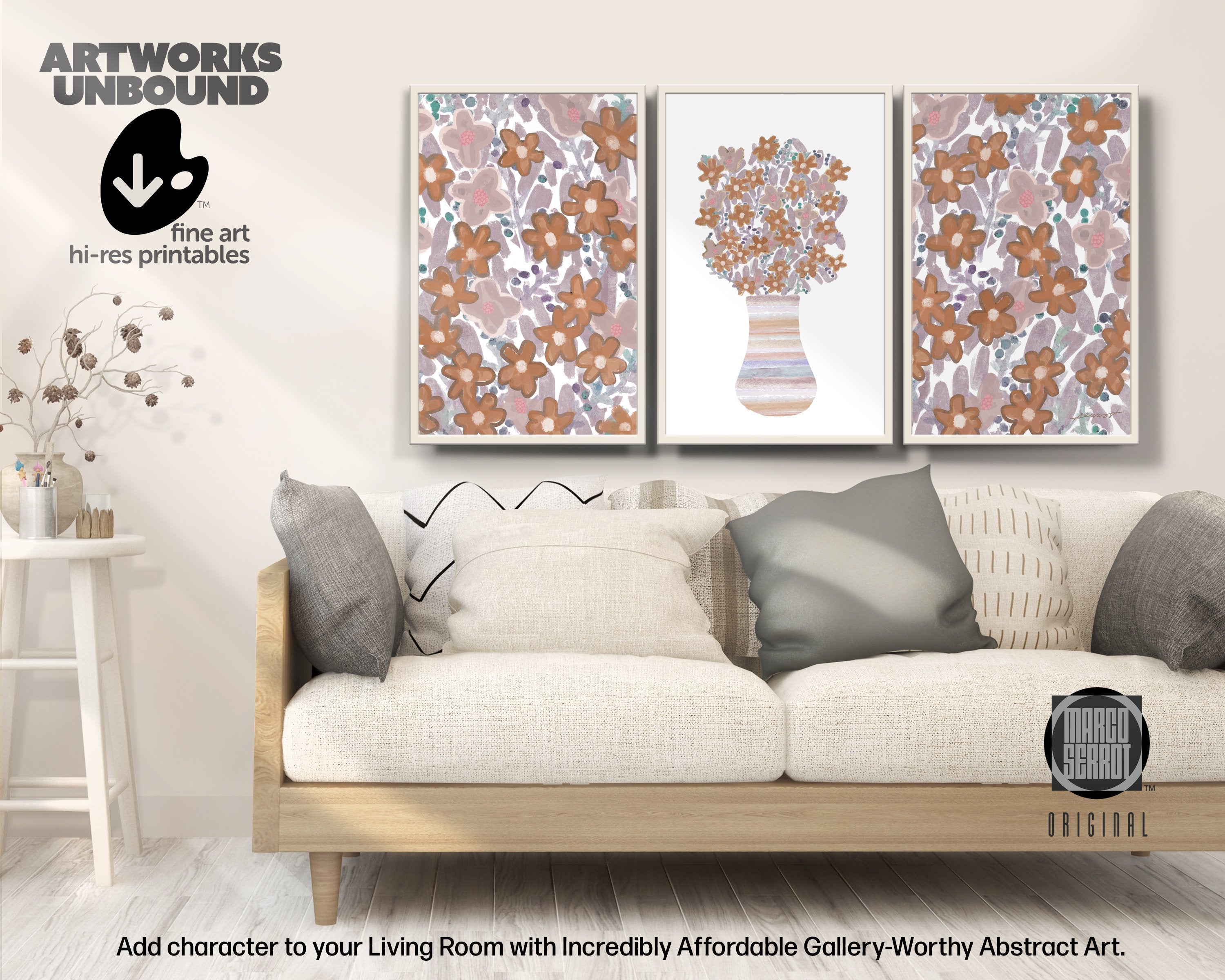 BoHo Decor Nº59 - Art Set of 3.