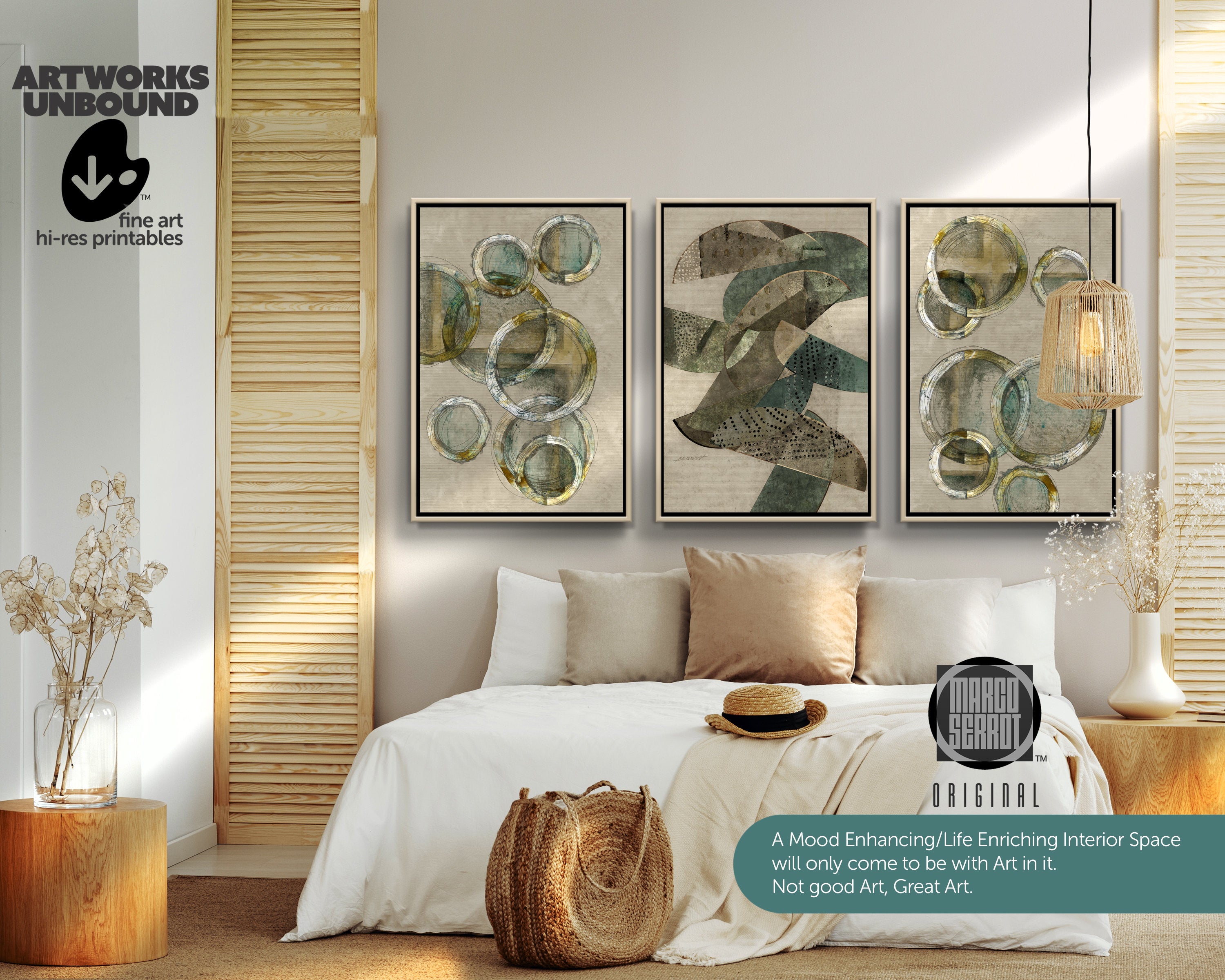 BoHo Decor Nº63 - Art Set of 3.